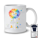 Personalized Custom Name Proud Grandma; Lovely Mother's Day LGBTQ Bee Sunflower Family T-Shirt