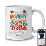 Personalized Custom Name Proud Mommy 2025 1st Grade Graduate; Happy Mother's Day Family T-Shirt