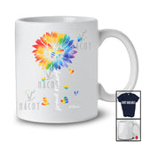 Personalized Custom Name Proud Mommy; Lovely Mother's Day LGBTQ Bee Sunflower Mommy Family T-Shirt