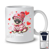 Personalized Custom Name Pug Heart Sunglasses; Lovely Valentine Hearts; Family T-Shirt