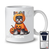 Personalized Custom Name Pumpkin Schnauzer; Humorous Halloween Family Group T-Shirt