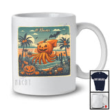 Personalized Custom Name Pumpkin Squid; Scary Halloween Costume Sea Animal Lover T-Shirt