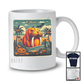 Personalized Custom Name Pumpkin Walrus; Scary Halloween Costume Sea Animal Lover T-Shirt