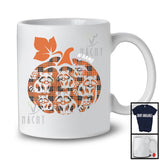 Personalized Custom Name Raccoon Pumpkin Shape Plaid; Lovely Thanksgiving Halloween Animal T-Shirt