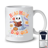Personalized Custom Name Read More Boooooks; Lovely Halloween Ghost Books; Librarian Teacher T-Shirt