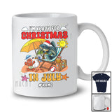 Personalized Custom Name Ready For Christmas In July; Lovely Summer Vacation Catfish Sea Animal T-Shirt