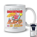 Personalized Custom Name Ready For Christmas In July; Lovely Summer Vacation Starfish Sea Animal T-Shirt