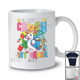 Personalized Custom Name Ready To Crush 1st Grade; Lovely Back To School Unicorn Teacher T-Shirt