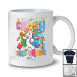 Personalized Custom Name Ready To Crush 3rd Grade; Lovely Back To School Unicorn Teacher T-Shirt