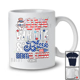 Personalized Custom Name Red White And Blue Dental Crew; Humorous 4th of July Teeth Patriotic T-Shirt