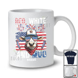 Personalized Custom Name Red White and Moo; Wonderful 4th Of July Cow US Flag; Farmer Patriotic T-Shirt