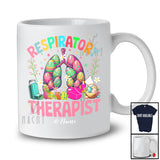 Personalized Custom Name Respiratory Therapist; Amazing Easter Eggs Lungs; Flowers Family T-Shirt