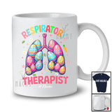 Personalized Custom Name Respiratory Therapist; Cheerful Easter Egg Hunting Lungs; Family T-Shirt