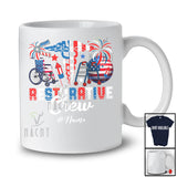 Personalized Custom Name Restorative Crew; Proud 4th Of July US Flag Restorative Aide; Patriotic T-Shirt