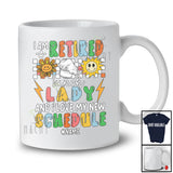 Personalized Custom Name Retired Lunch Lady Love New Schedule; Joyful Mother's Day Retirement T-Shirt