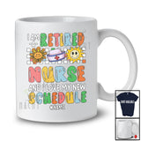 Personalized Custom Name Retired Nurse Love New Schedule; Joyful Mother's Day Retirement T-Shirt