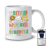 Personalized Custom Name Retired Postal Worker Love New Schedule; Joyful Mother's Day Retirement T-Shirt