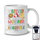 Personalized Custom Name Retired Social Worker Love New Schedule; Joyful Mother's Day Retirement T-Shirt