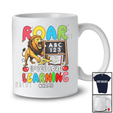Personalized Custom Name Roar If You Love Learning; Lovely Back To School Lion Teacher T-Shirt