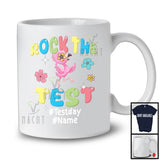 Personalized Custom Name Rock The Test, Humorous Testing Day Flamingo, Teacher Group T-Shirt