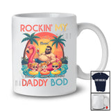 Personalized Custom Name Rockin' My Daddy Bod; Joyful Father's Day Daughters Swimming T-Shirt