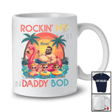 Personalized Custom Name Rockin' My Daddy Bod; Joyful Father's Day Son Daughters Swimming T-Shirt