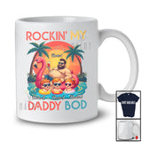 Personalized Custom Name Rockin' My Daddy Bod; Joyful Father's Day Sons Daughter Swimming T-Shirt