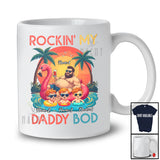 Personalized Custom Name Rockin' My Daddy Bod; Joyful Father's Day Sons Swimming T-Shirt
