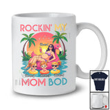 Personalized Custom Name Rockin' My Mom Bod; Joyful Mother's Day Daughters Swimming T-Shirt