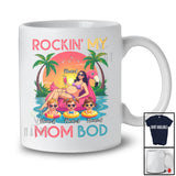 Personalized Custom Name Rockin' My Mom Bod; Joyful Mother's Day Son Daughters Swimming T-Shirt