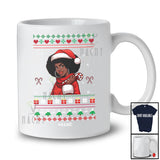 Personalized Custom Name Santa Afro Woman; Fantastic Christmas Sweater Black African American T-Shirt