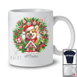 Personalized Custom Name Santa Corgi; Lovely Christmas Mistletoe Pajama Family Group T-Shirt