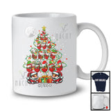 Personalized Custom Name Santa Hamster And Wine Glasses Christmas Tree; Lovely Drinking Snow T-Shirt