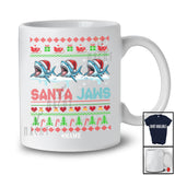 Personalized Custom Name Santa Jaws; Amazing Christmas Sweater Three Santa Sharks; Family T-Shirt