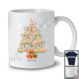 Personalized Custom Name Santa Middle Finger X-mas Tree; Sarcastic Anti Christmas Lights Snow T-Shirt