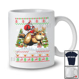 Personalized Custom Name Santa Riding Gopher; Awesome Christmas Tree Sweater Gopher Animal T-Shirt