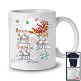 Personalized Custom Name Santa Riding Reindeer Goat Sleigh; Merry Christmas Moon; Snow T-Shirt