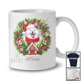 Personalized Custom Name Santa Samoyed; Lovely Christmas Mistletoe Pajama Family Group T-Shirt
