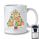 Personalized Custom Name Saxophone Christmas Tree; Lovely Gnome Musical Instruments Player T-Shirt