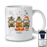 Personalized Custom Name School Bus Driver; Lovely Halloween Thanksgiving Christmas Proud Jobs T-Shirt