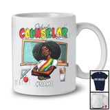 Personalized Custom Name School Counselor, Proud Juneteenth Afro Girl Women, Black African American T-Shirt