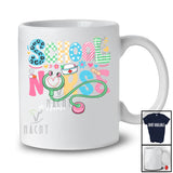 Personalized Custom Name School Nurse; Lovely Back To School Registered Nurse; Plaid Leopard T-Shirt