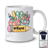 Personalized Custom Name School Tools; Adorable Back to School First Day Students Teacher T-Shirt