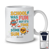 Personalized Custom Name School Was Fun For Some Sun; Joyful Summer Vacation Student Teacher T-Shirt