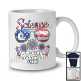 Personalized Custom Name Science Crew, Joyful 4th Of July USA Sunglasses, Careers Patriotic T-Shirt