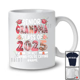 Personalized Custom Name Senior Grandma Class 2025 You're Crying; Lovely Mother's Day Leopard T-Shirt