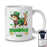 Personalized Custom Name Shamrock Shaker; Humorous St. Patrick's Day Leprechaun Cat; Family T-Shirt