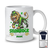 Personalized Custom Name Shamrock Shaker; Humorous St. Patrick's Day Leprechaun Lion; Family T-Shirt