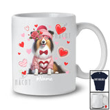 Personalized Custom Name Shelties Heart Sunglasses; Lovely Valentine Hearts; Family T-Shirt