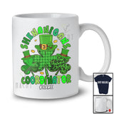 Personalized Custom Name Shenanigans Coordinator; Happy St. Patrick's Day Three Shamrocks T-Shirt